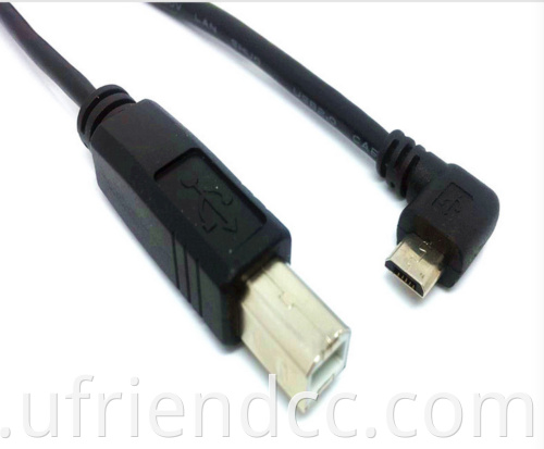 고품질 USB 케이블 USB 케이블 USB 타입 B 남성 Type B Female Printer Extension 케이블 패널 마운트 나사